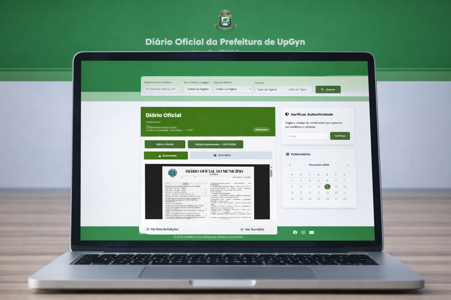 Portal Diário Oficial 